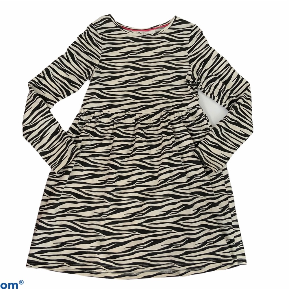 NWOT H&M Zebra Dress 4-6.